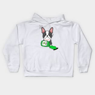 Cute French Bulldog spilled a jar of Wasabi Kids Hoodie